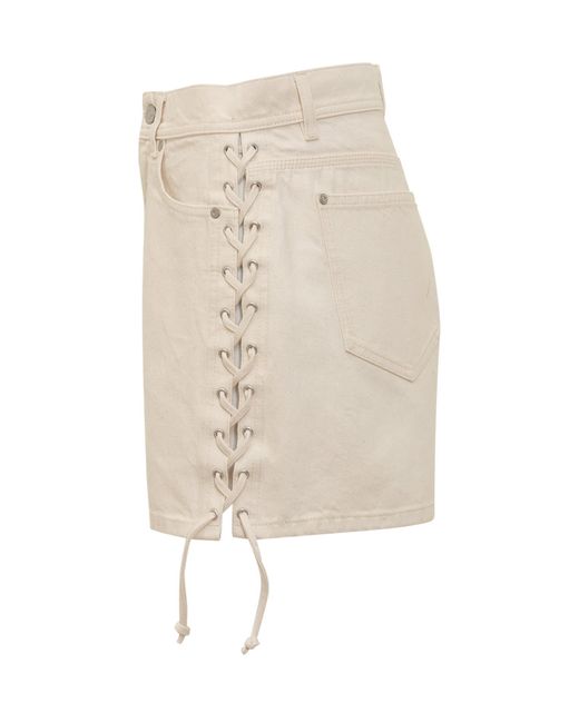 Stella McCartney Natural Shorts With Braided Ties