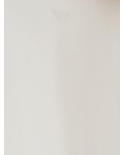Emporio Armani White T-Shirt Round Neck Cotton T-Shirts for men