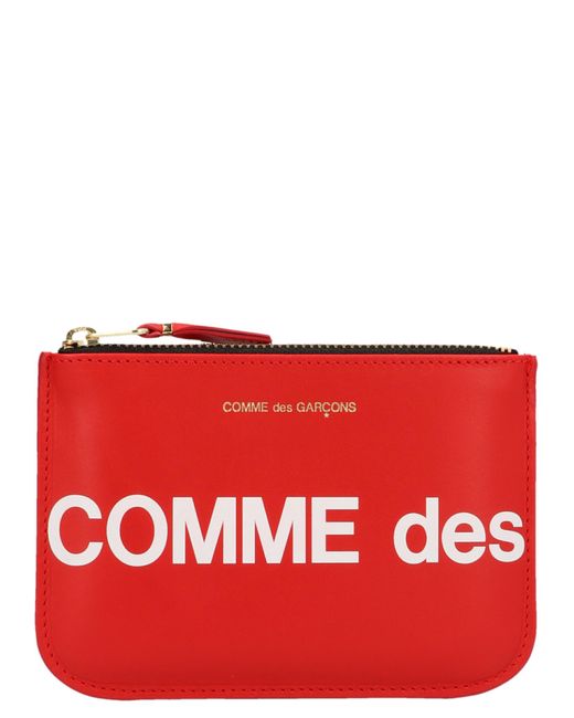 Comme des Garçons Red 'Huge Logo' Purse