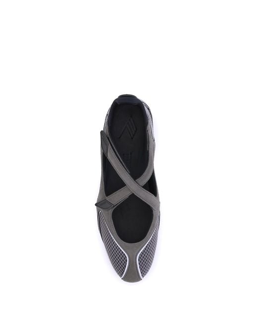 The Attico White Nomad Ballerinas