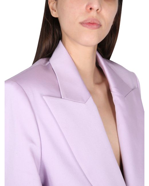 Magda Butrym Purple Single-breasted Jacket