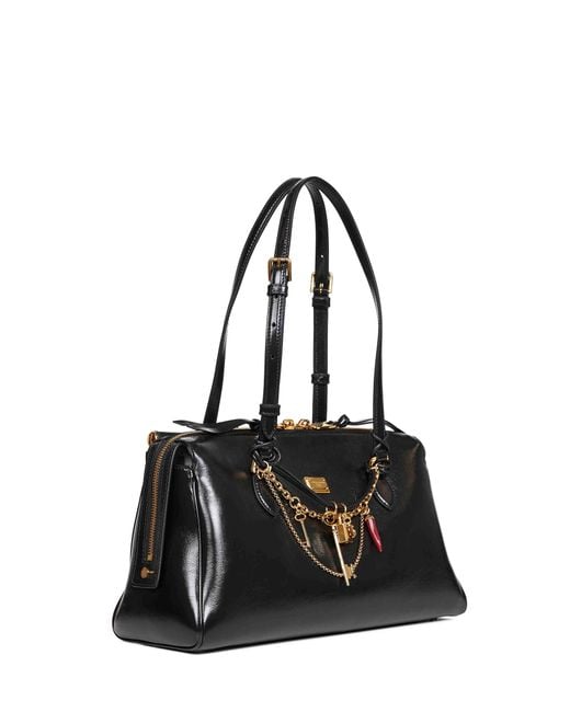 Dolce & Gabbana Black Vittoria Handbag