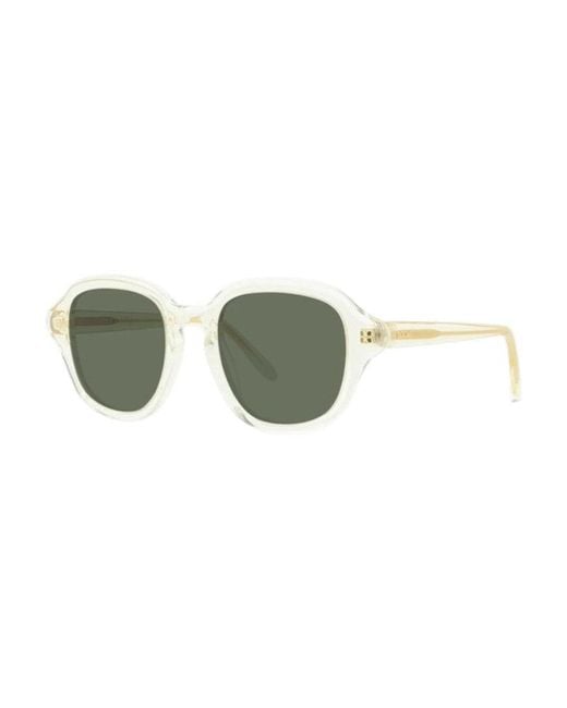 Loewe Green Sunglasses Square Full Rim, Transparent Frame And Lens Lw40163I57N for men