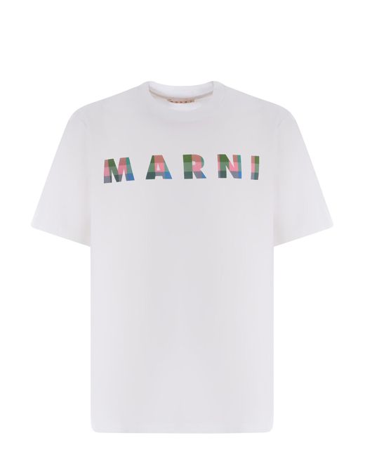Marni White T-Shirt for men
