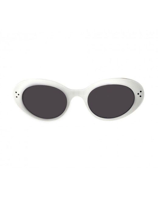 Céline Gray Oval Frame Sunglasses