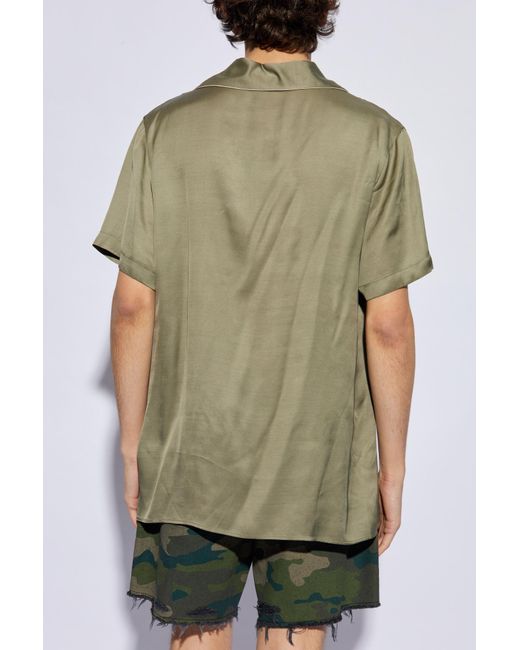 Balmain Green Short-Sleeved Shirt for men