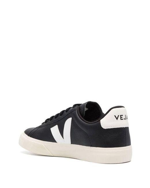 Veja Black Sneaker Campo With And Vegan Leather Logo Organic Traced