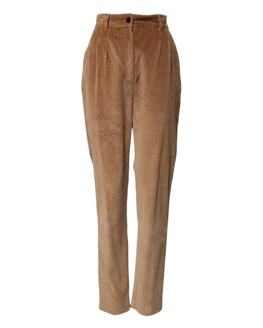Dolce & Gabbana Brown Corduroy Pants