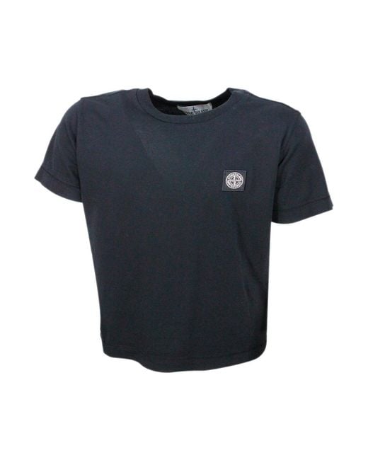 Stone Island Blue T-Shirts And Polos 100Co
