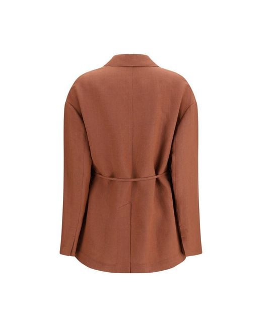 Brunello Cucinelli Brown Multicolor Viscose Blazer