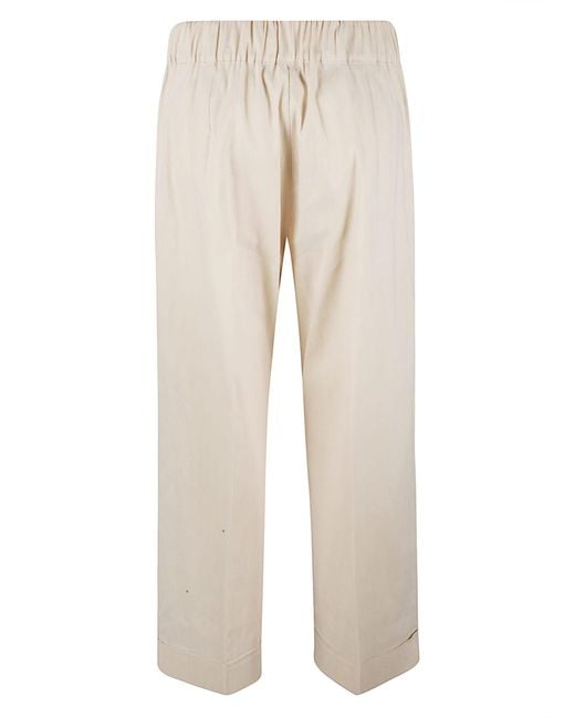 D.exterior White High-Waist Embellished Trousers
