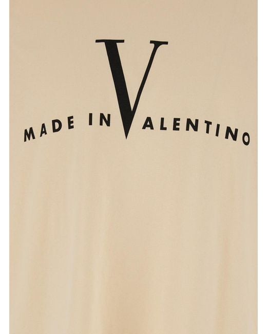 Valentino Natural T-Shirt Cotton T-Shirts for men