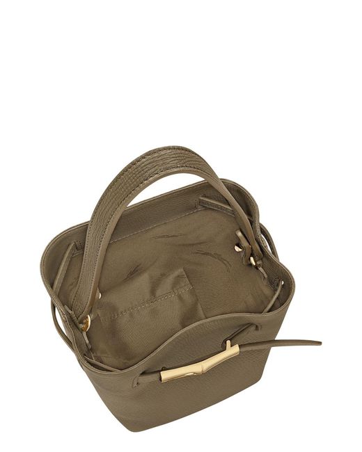 Longchamp Metallic Handbag Calf Leather Bag