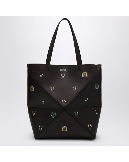 Loewe Black Puzzle Fold Xl Cats Bag for men