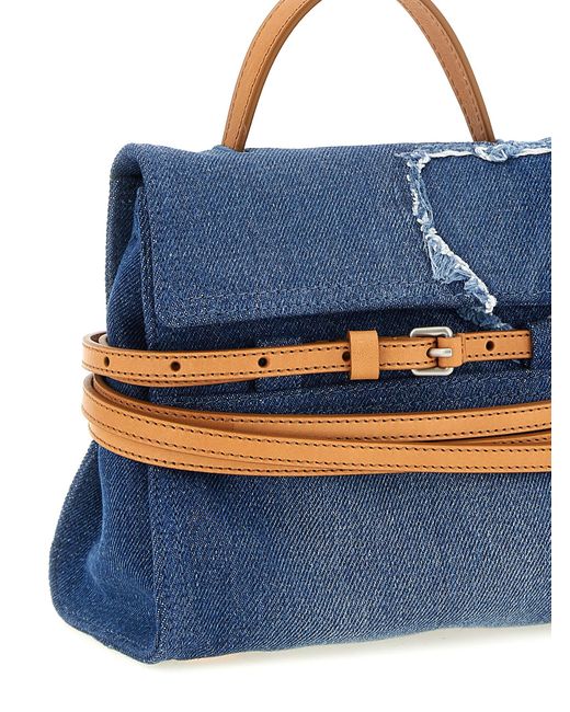 Moschino Blue 'Tie Me' Handbag