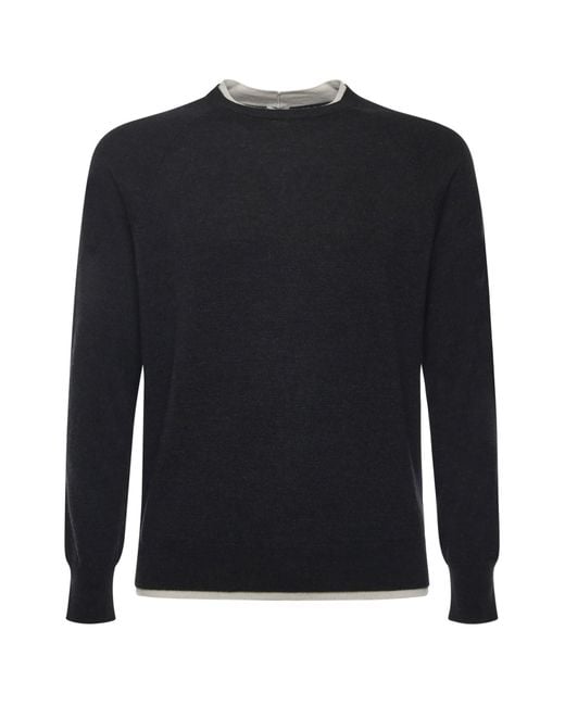 Eleventy Blue Sweaters Virgin Wool for men