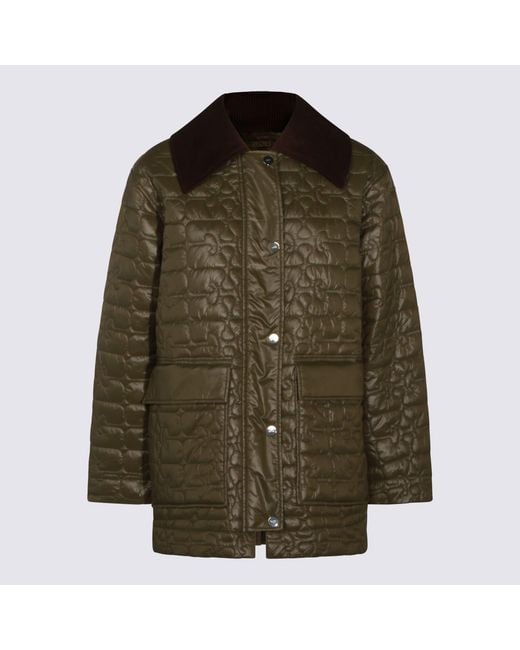 Ganni Green Down Jacket