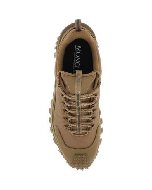 Moncler Genius Brown Trailgrip Low-top Sneakers In Embossed Nylon for men