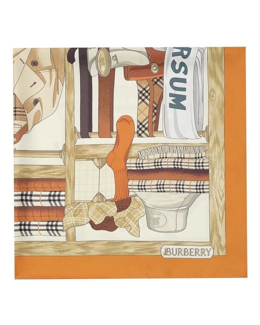 Burberry Metallic Scarfs Silk