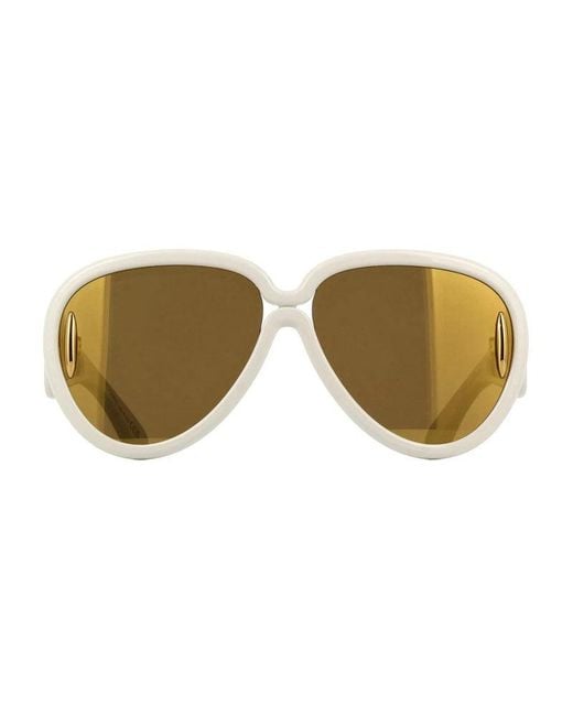 Loewe White Frame And Lens Sunglasses