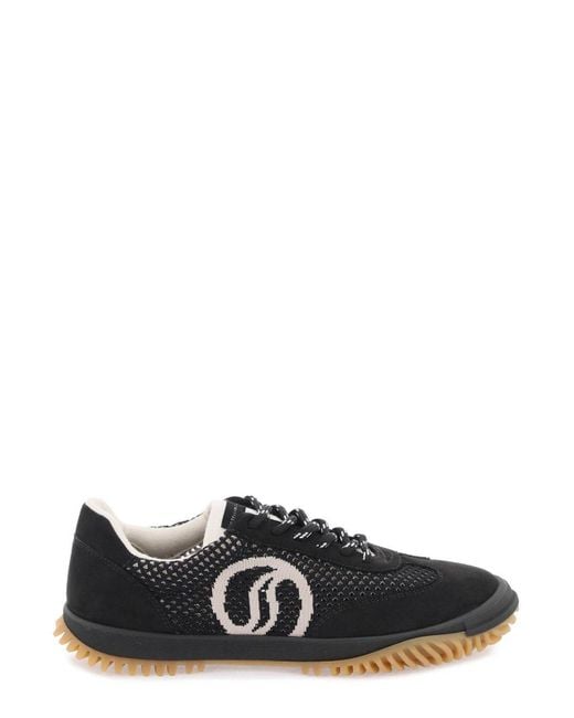 Stella McCartney Black S Wave Lace-up Sneakers