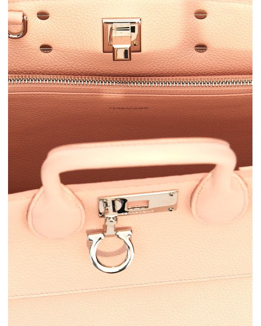 Ferragamo Pink The Studio Small Soft Handbag