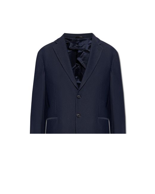 Giorgio Armani Blue Two-Button Blazer for men