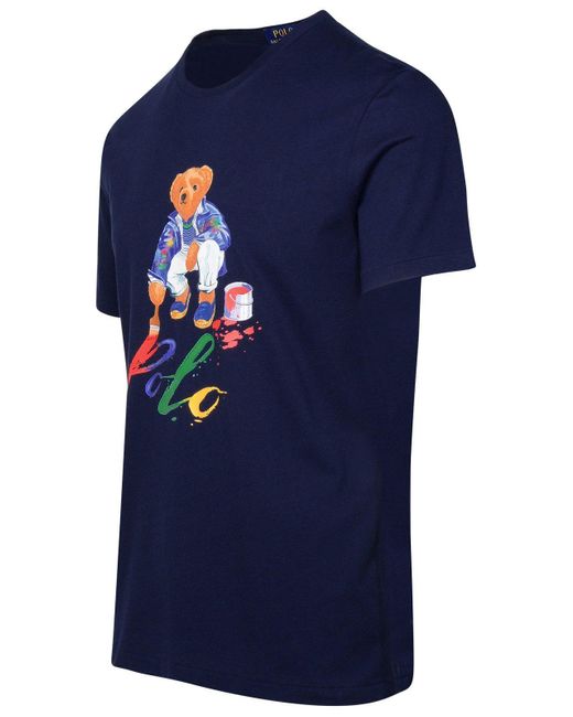 Polo Ralph Lauren Blue Slim-fit Logo-print Cotton-jersey T-shirt for men