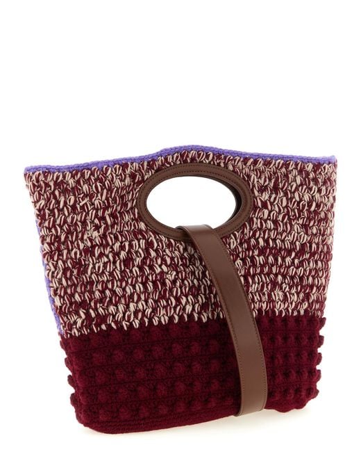 Marni Red Wool Handbag Bag