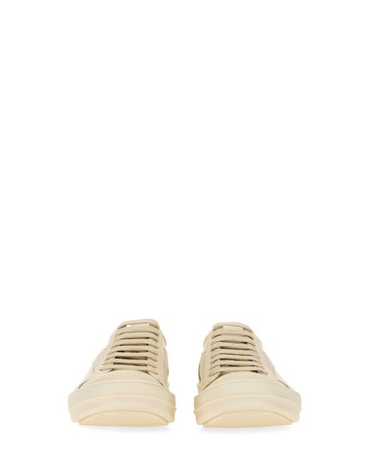 Rick Owens Natural Leather Sneaker