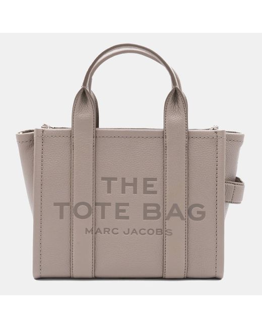 Marc Jacobs Gray Leather The Small Tote Bag