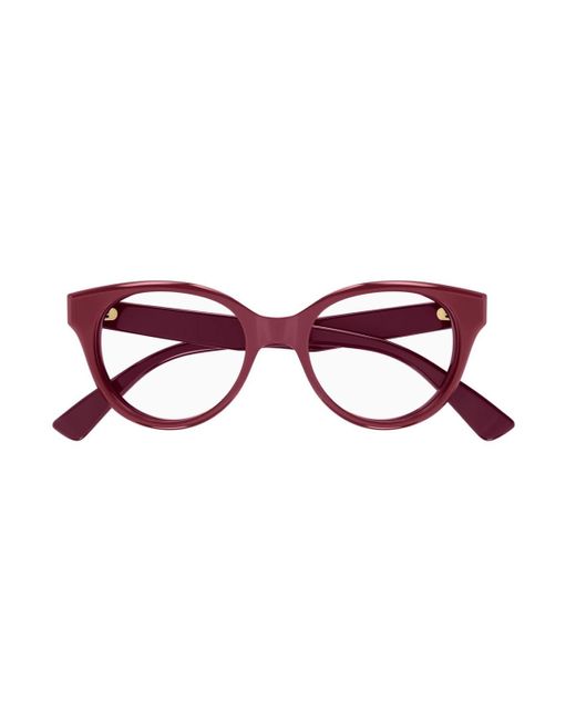 Gucci Red Gg1590O Linea Lettering Eyeglasses