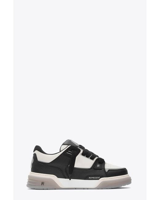 Represent Black Studio Sneaker Off And Leather Low Chunky Sneaker for men