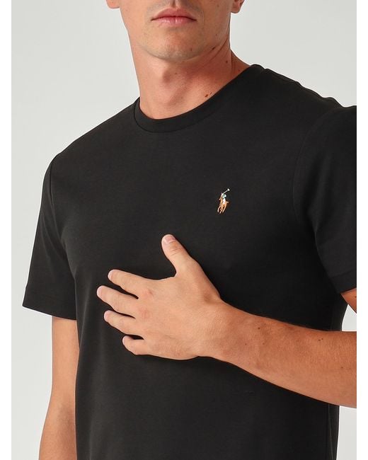 Polo Ralph Lauren Black Custom Slim-Fit for men