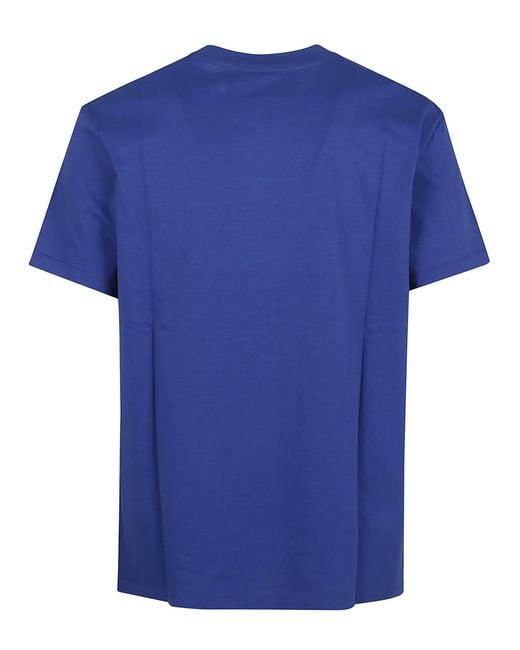 Valentino Garavani Blue T-Shirt Jersey,Regular,Print Vltn Vlogo Signature Cotton Jersey for men