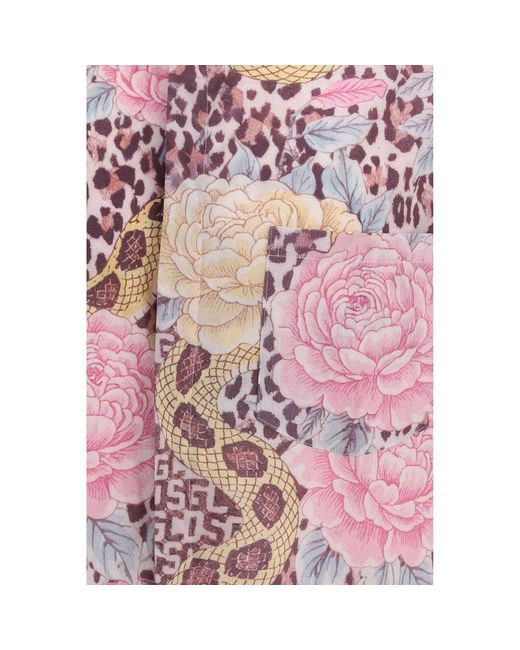 Gcds Pink Multicolor Polyester Pattern Shirt for men