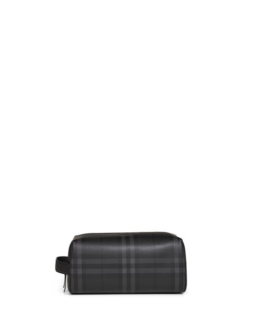Burberry White Travel Case City Check Polyurethane Wallets & Cardholders for men