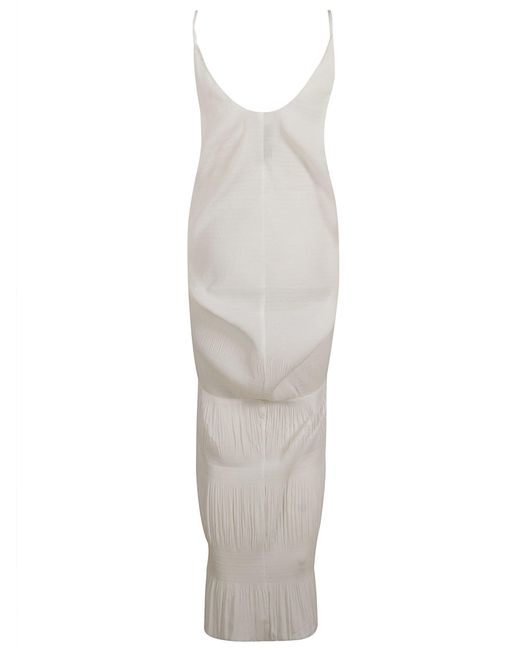 J.W. Anderson White Knot Front Long Dress