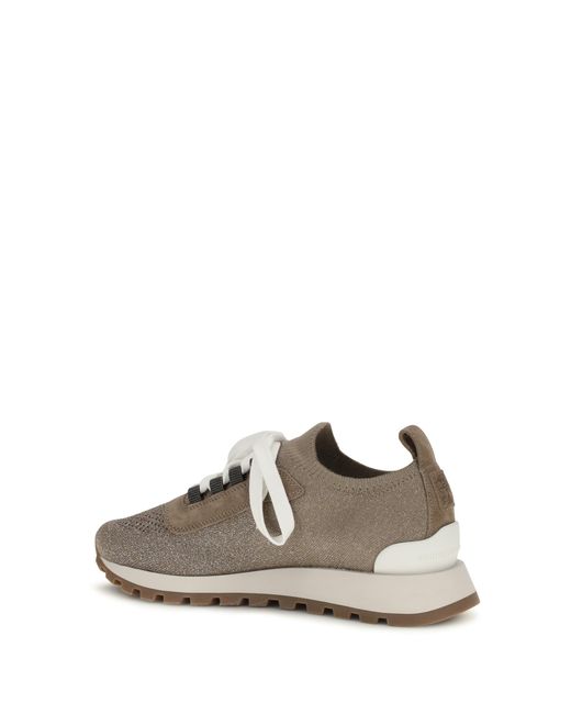 Brunello Cucinelli White Sneakers Upper: Cotton Trainers