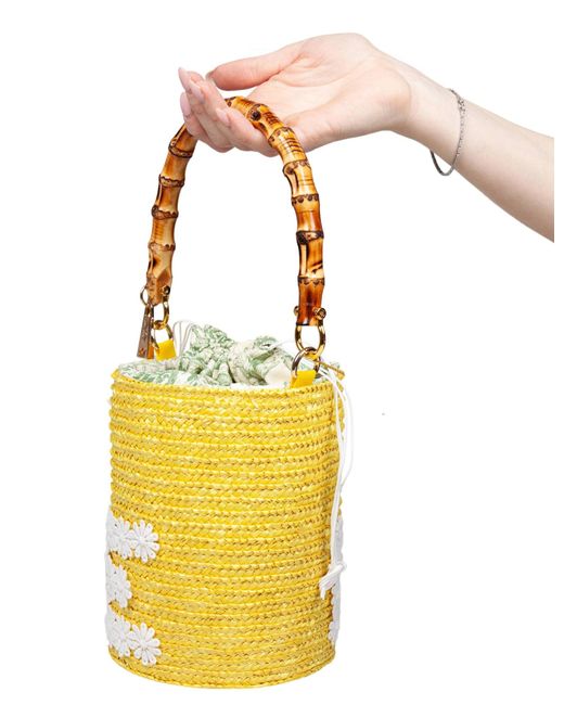 La Milanesa Yellow Love Bucket Bag
