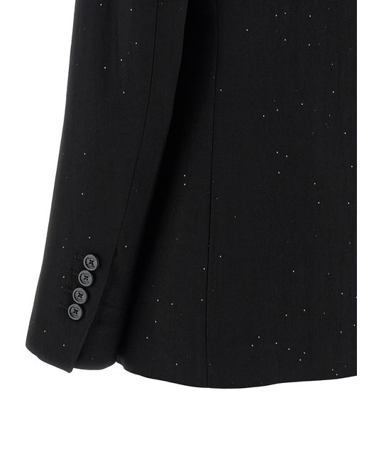 Herno Black Micro Sequin Blazer