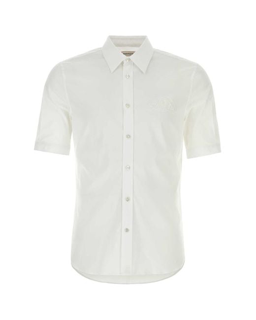 Alexander McQueen White Camicia for men