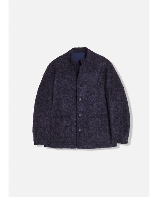 Doppiaa Blue Aasti-C Casentino Wool Jacket for men