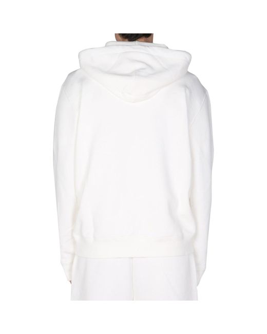 Missoni White Logo Hooded Sweatshirt for men