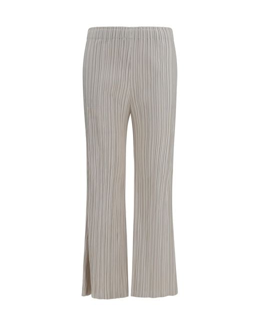 GONGDID DESIGN Gray Corduroy Palazzo Pants Polyester