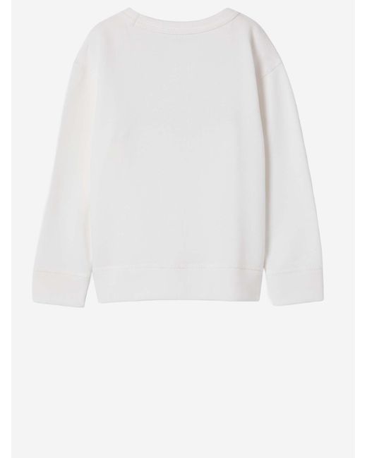 Gucci White Printed Cotton Sweatshirt Hoods & Sweatshirts for men