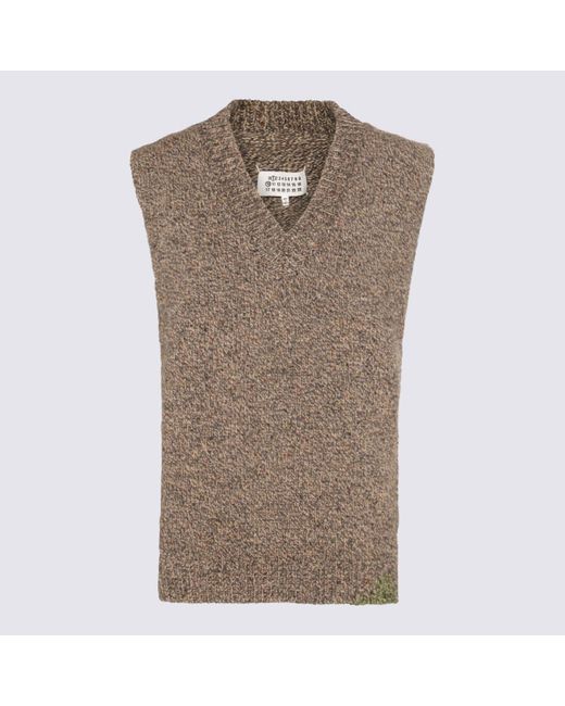 Maison Margiela Medium Brown Wool Knitwear