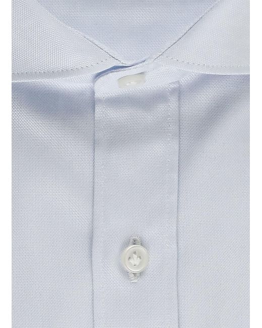 Fay Blue Cotton Shirt for men