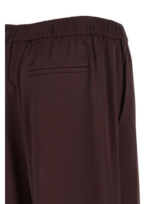 Tory Burch Purple Shiny Pants