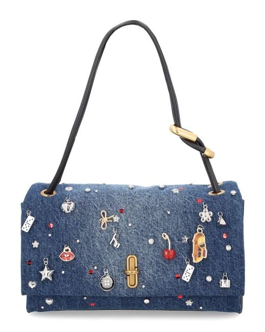 Marc Jacobs Blue Denim Cotton Shoulder Bag